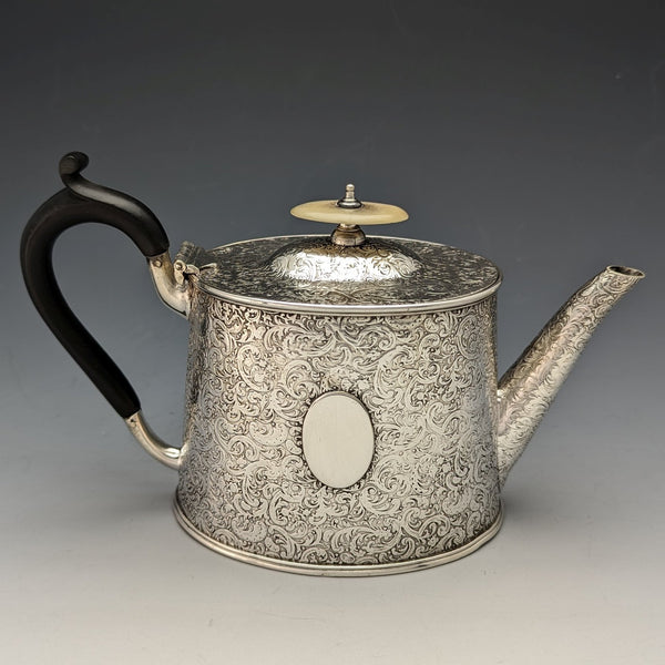 英國古董鍍銀學士茶壺 Joseph Rodgers & Sons